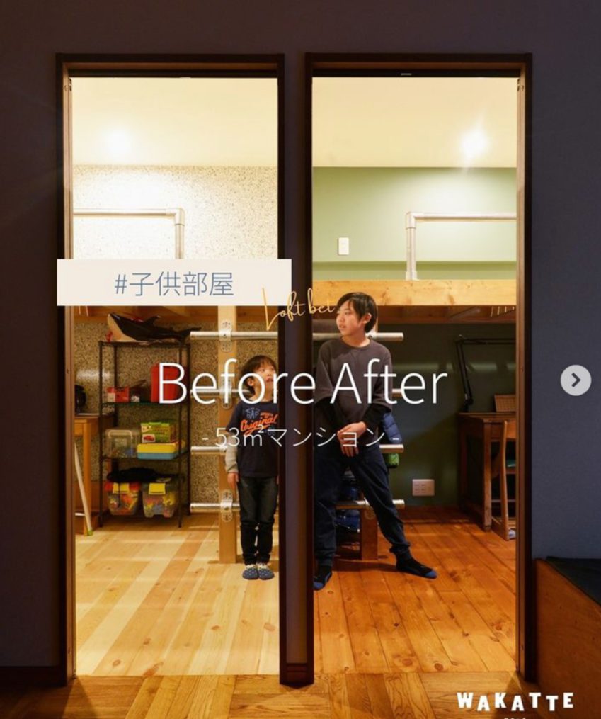 FireShot Capture 215 - WAKATTE - 東京のリノベーションブランドはInstagramを利用しています_「【子供部屋】Before・After ❁❁❁-_ - www.instagram.com