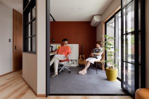 ガラス窓のオフィス